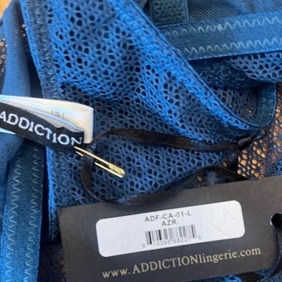 Addiction  Nouvelle Teal Semi Sheer No Wire Bra - Picture 4 of 4